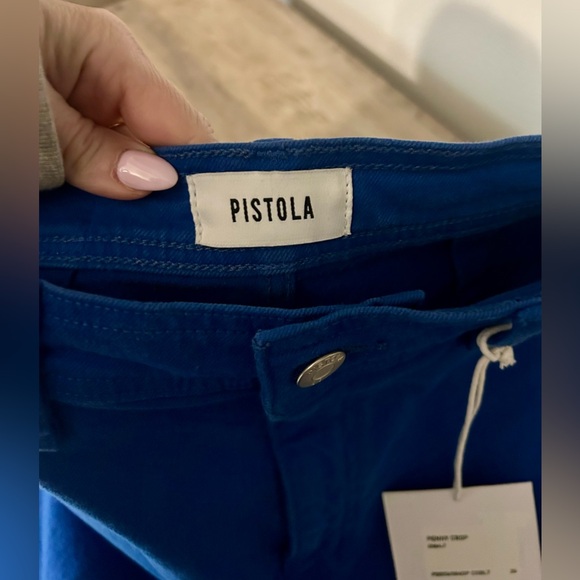 Pistola Women’s Penny Crop Jeans – Cobalt Blue – Size 26 – NWT Rare Piece - Picture 5 of 8